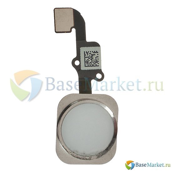 Шлейф BaseMarket для Apple iPhone 6 на кнопку HOME в сборе (белый)
