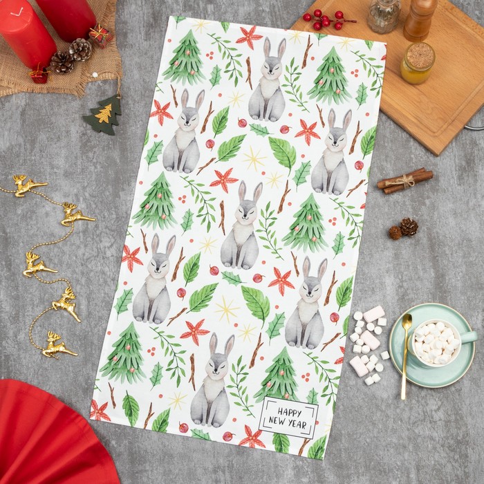 

Полотенце "Этель" Rabbit and tree 40х73 см, 100% хл, саржа 190 гр/м2