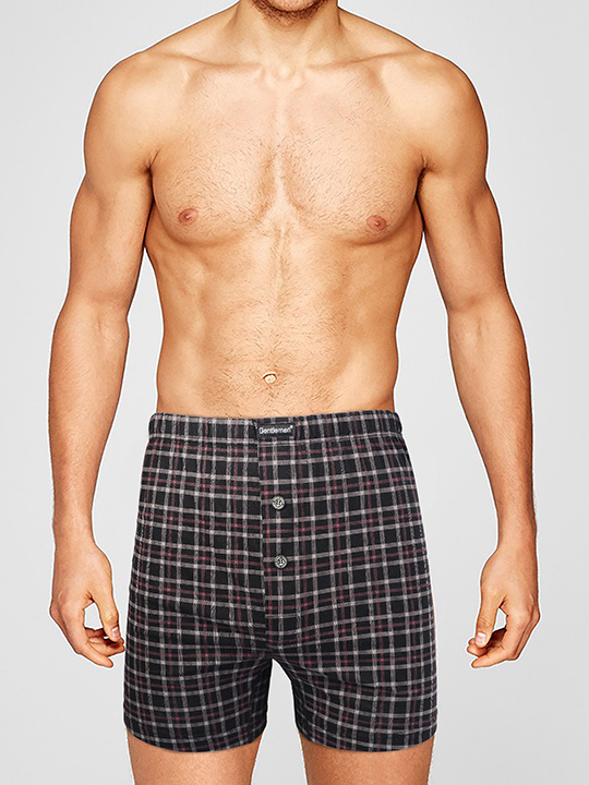 

Трусы мужские Gentlemen боксеры черные XXXL, Черный, боксеры