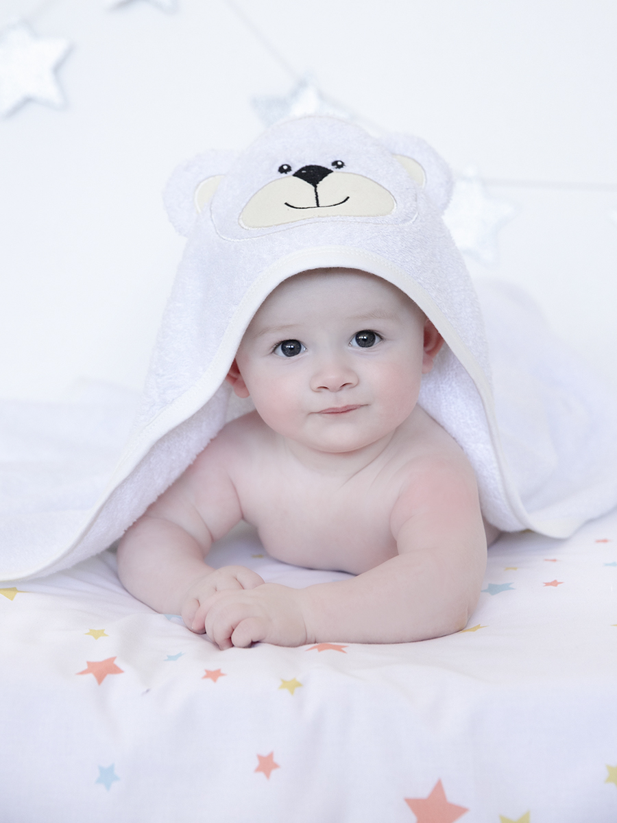 Полотенце детское Baby Nice Уголок бежевый; белый