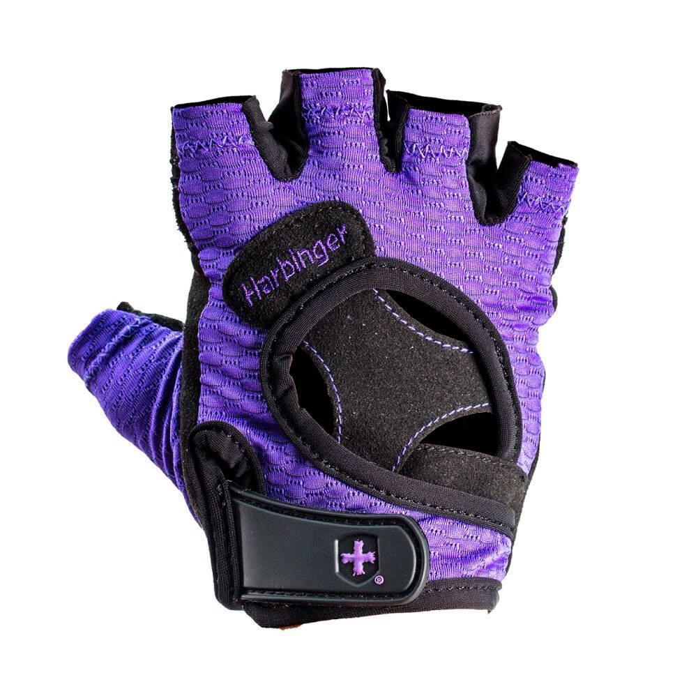 фото Перчатки для занятий фитнесом harbinger flexfit™, женские l black/violet