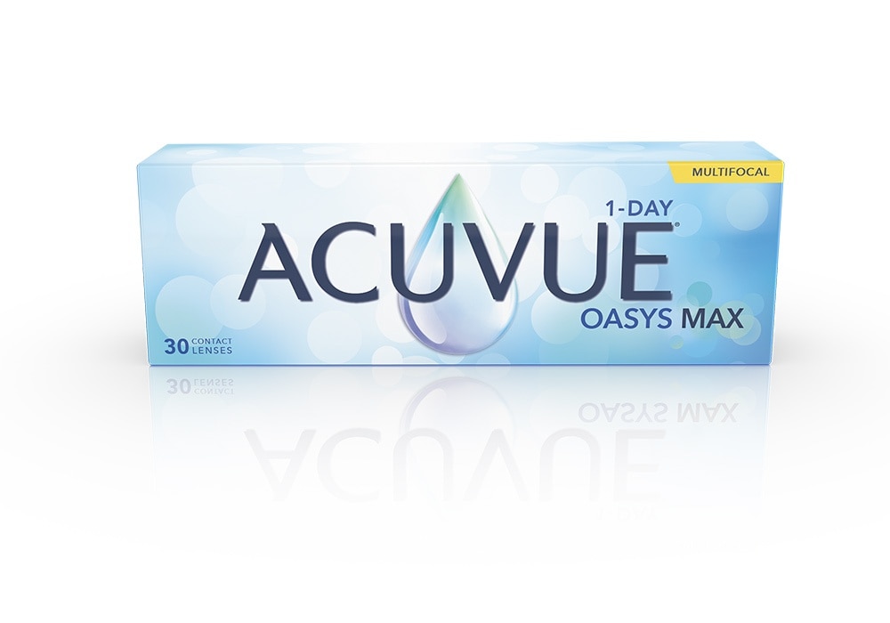 Мультифокальные линзы ACUVUE Oasys Max 1-day Multifocal 30 линз R 8,4 SPH -8,00 ADD MID
