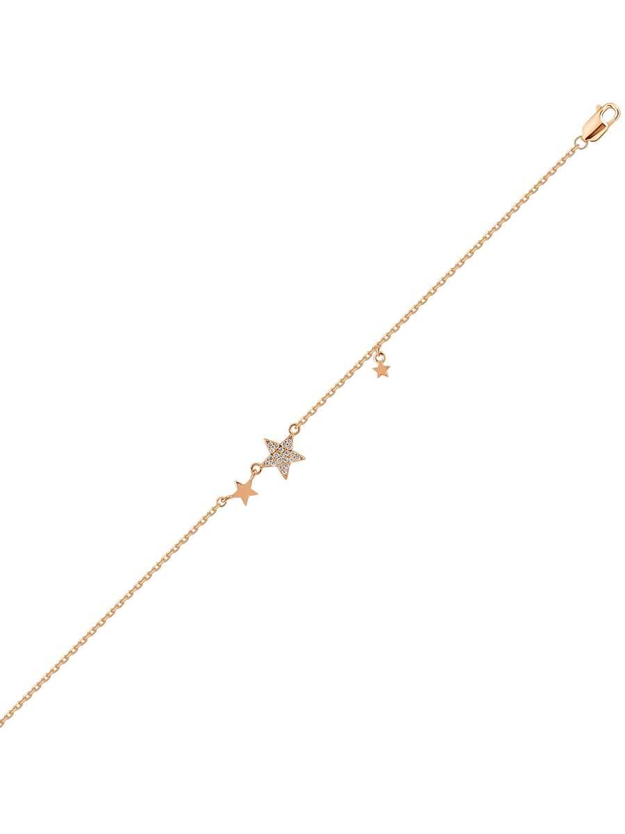 

Браслет из серебра р.19 MIUZ Diamonds (Московский ювелирный завод) B2036-PR-3731P, фианит, B2036-PR-3731P