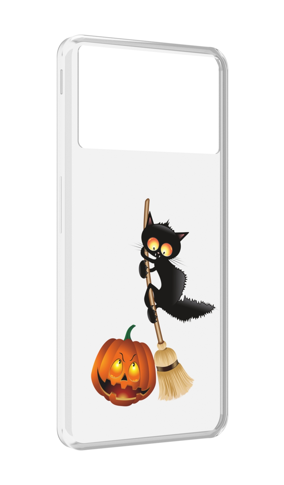 

Чехол MyPads хэлуинский котик для ZTE Nubia Z40S Pro, Прозрачный, Tocco