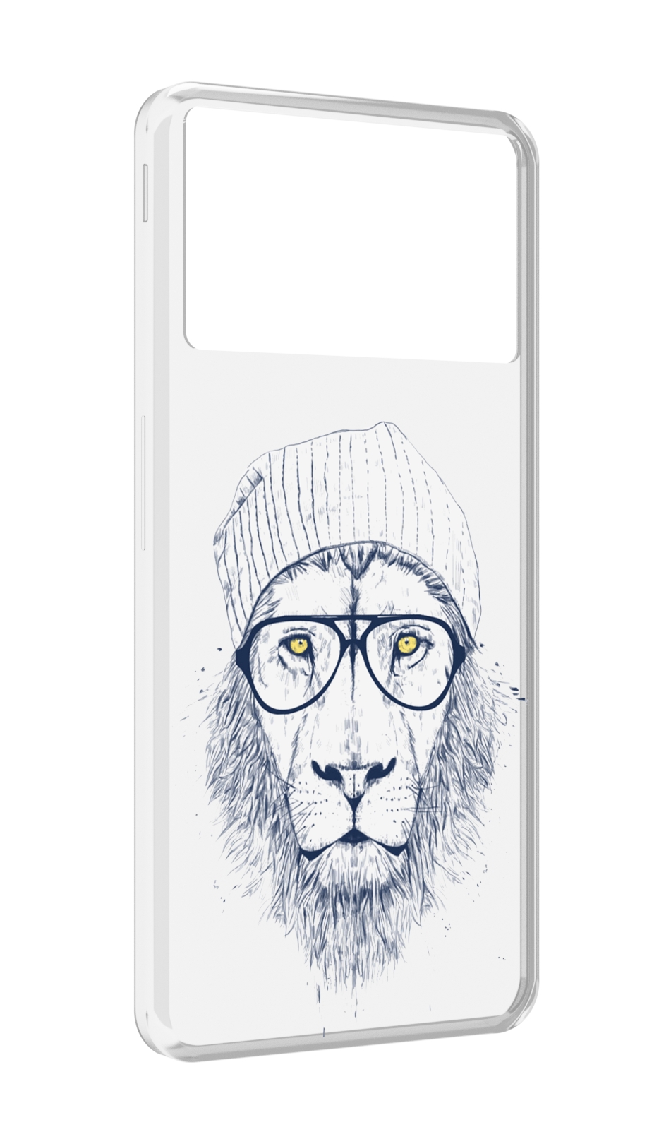 

Чехол MyPads хиппи лев для ZTE Nubia Z40S Pro, Прозрачный, Tocco