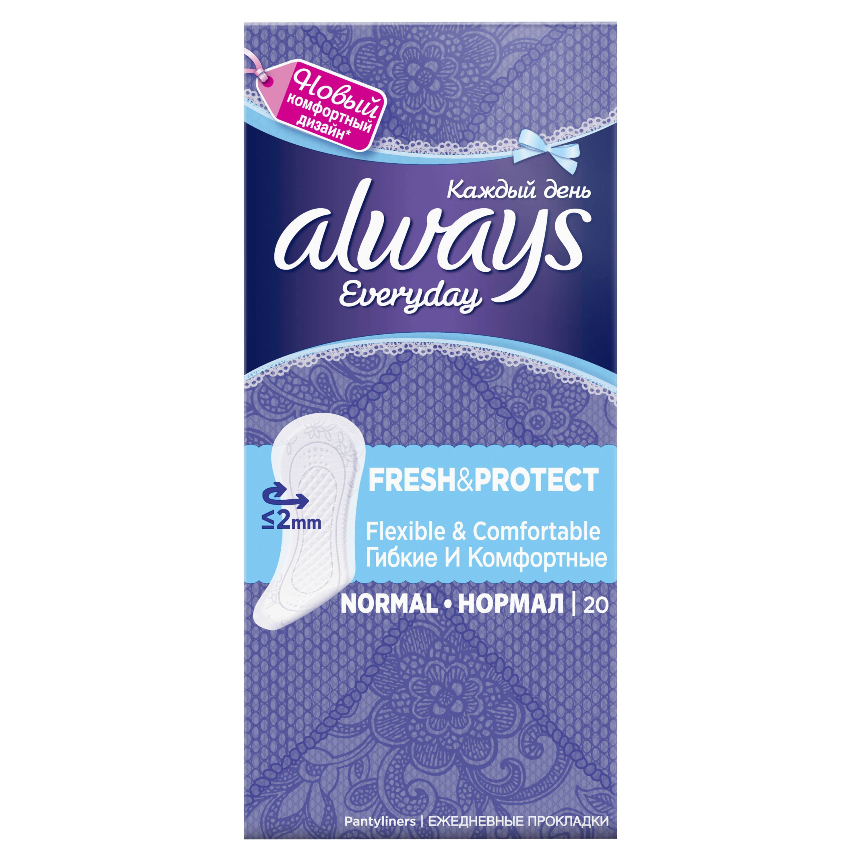 

Прокладки Always Fresh & Protect Normal 20 шт, fresh & Protect Normal 20 шт