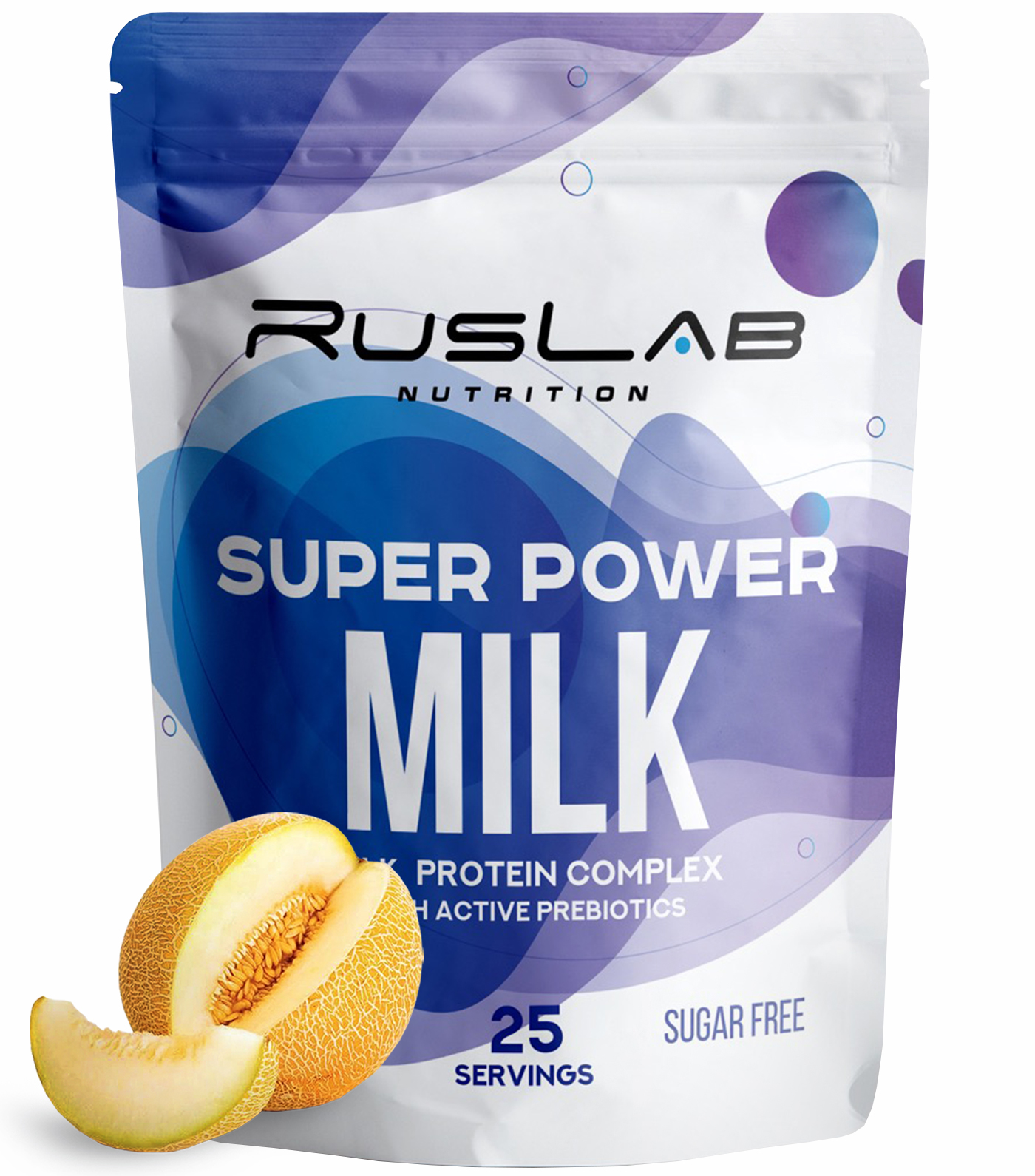 Казеиновый протеин RusLabNutrition Super Power Milk 800гр вкус спелая дыня