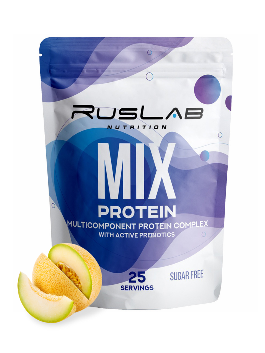 Многокомпонентный протеин RusLabNutrition MIX Protein 800гр вкус спелая дыня