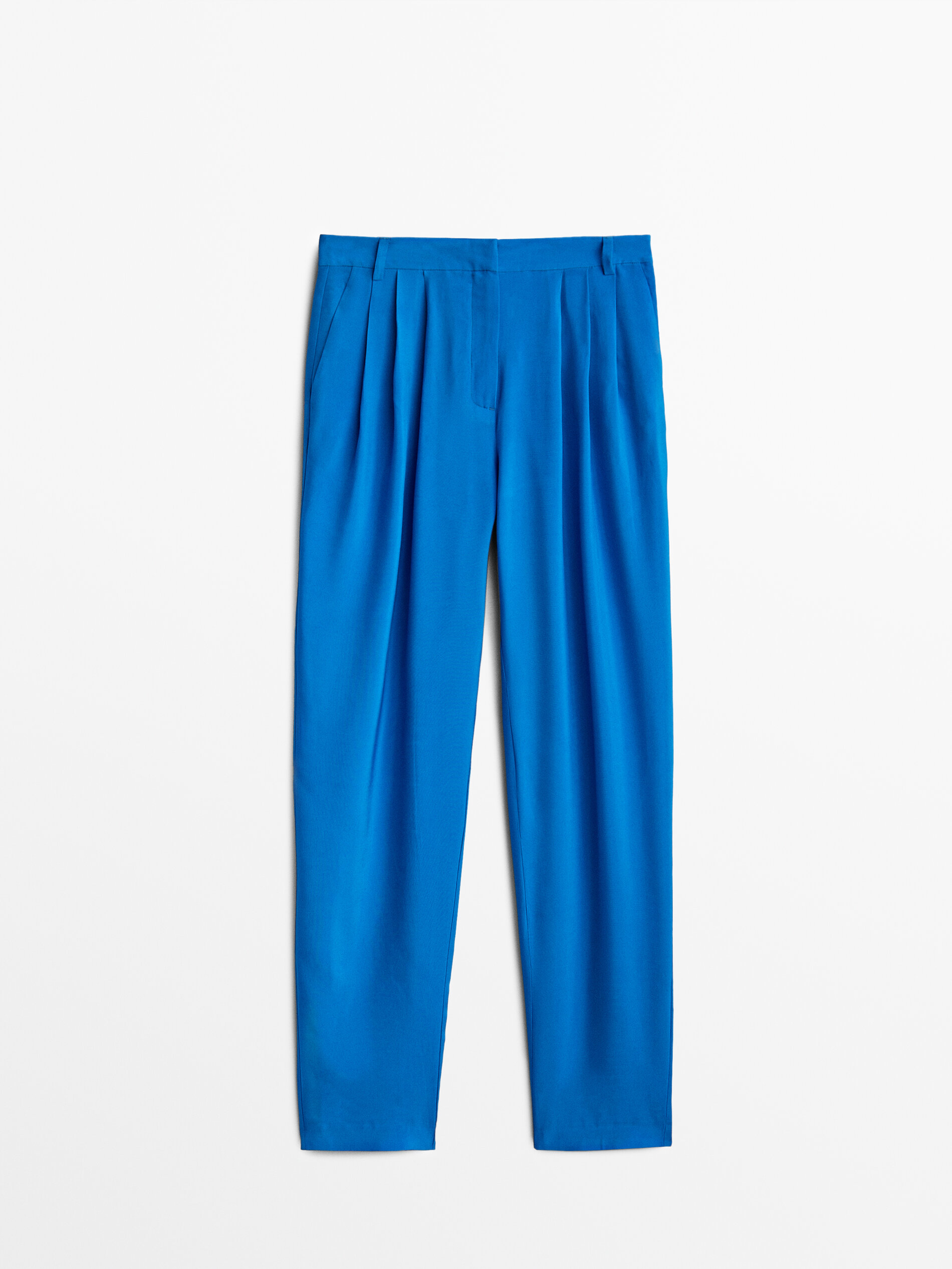 

Брюки женские Massimo Dutti 09106955400 синие S, 09106955400