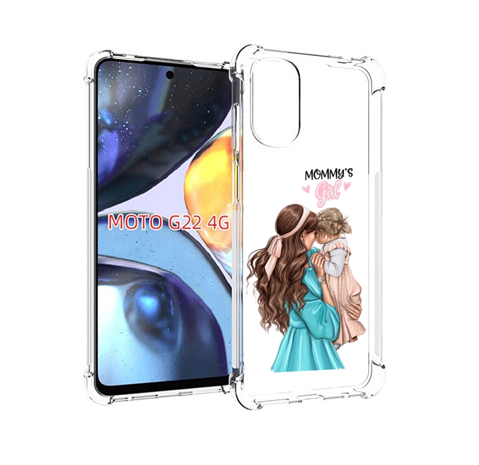

Чехол MyPads Мама-девочки женский для Motorola Moto G22 4G, Прозрачный, Tocco
