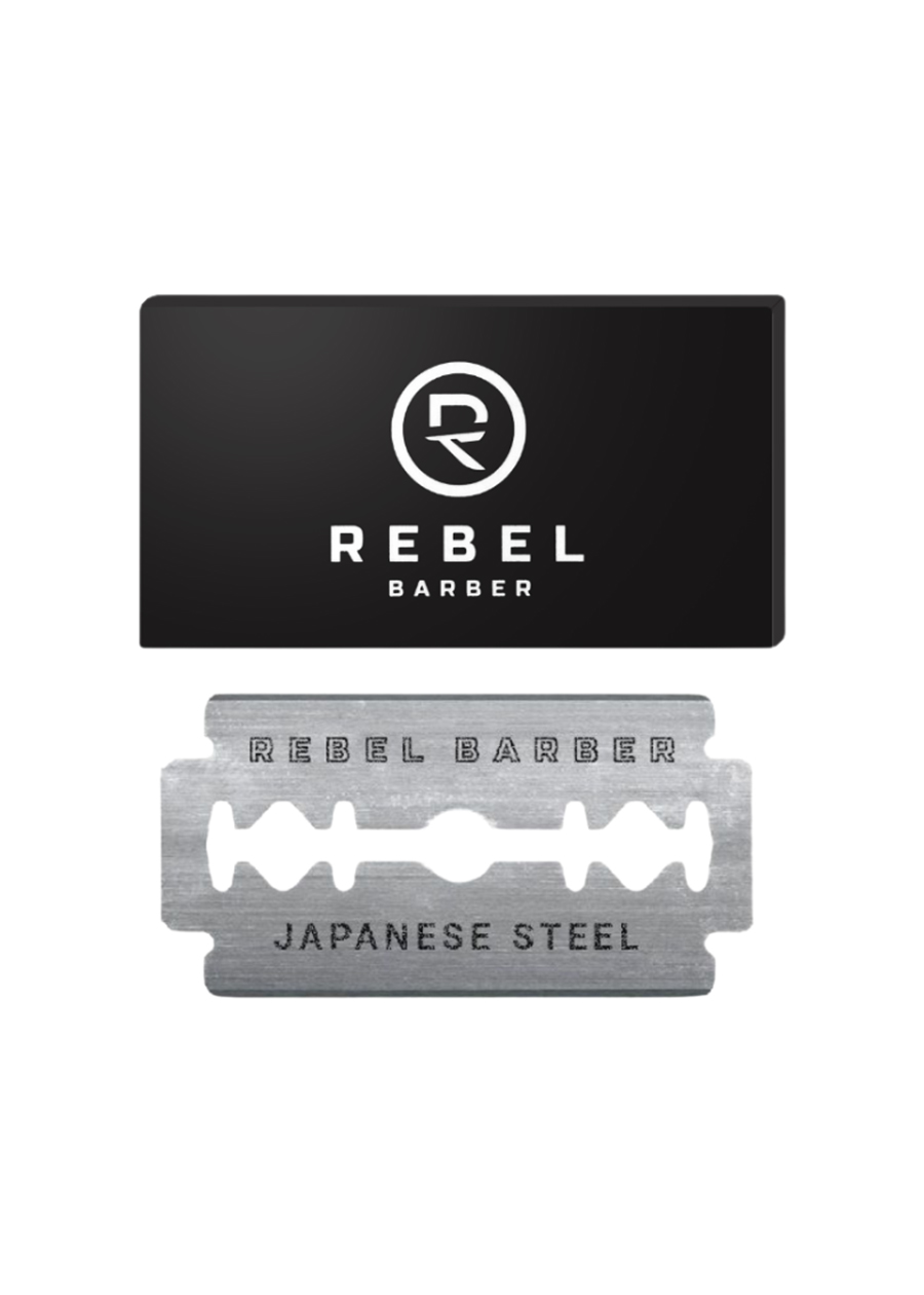 фото Классические двусторонние лезвия rebel barber double edge blades