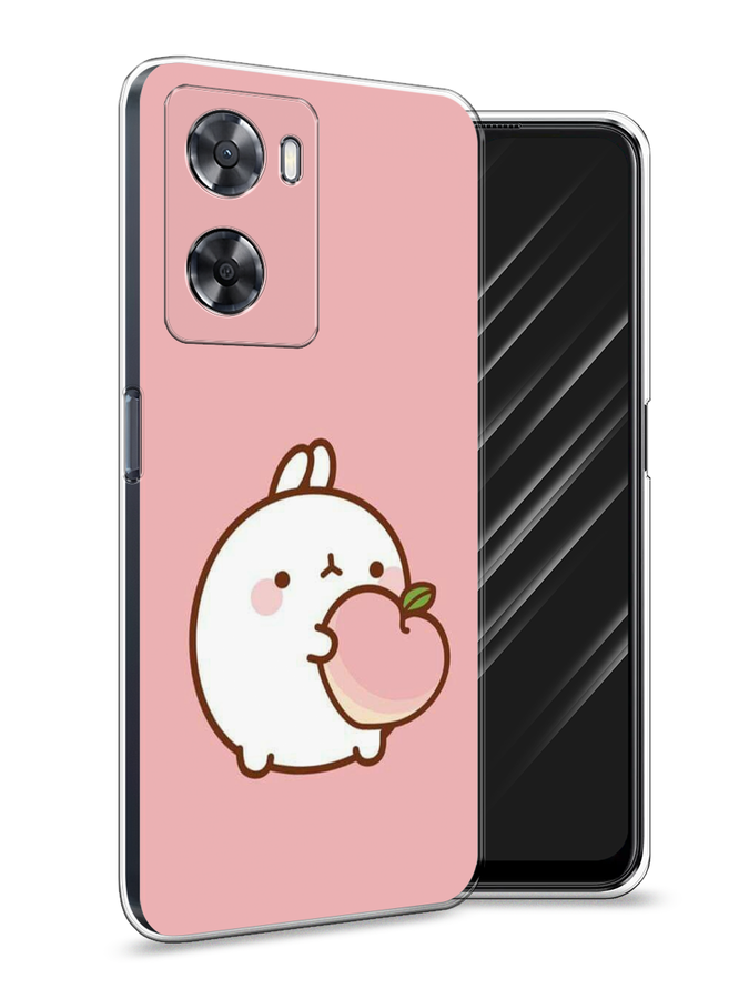 

Чехол Awog на Oppo A57 4G/A77 4G/A77s 4G/A57s "Кролик с персиком", Разноцветный, 2510350-1