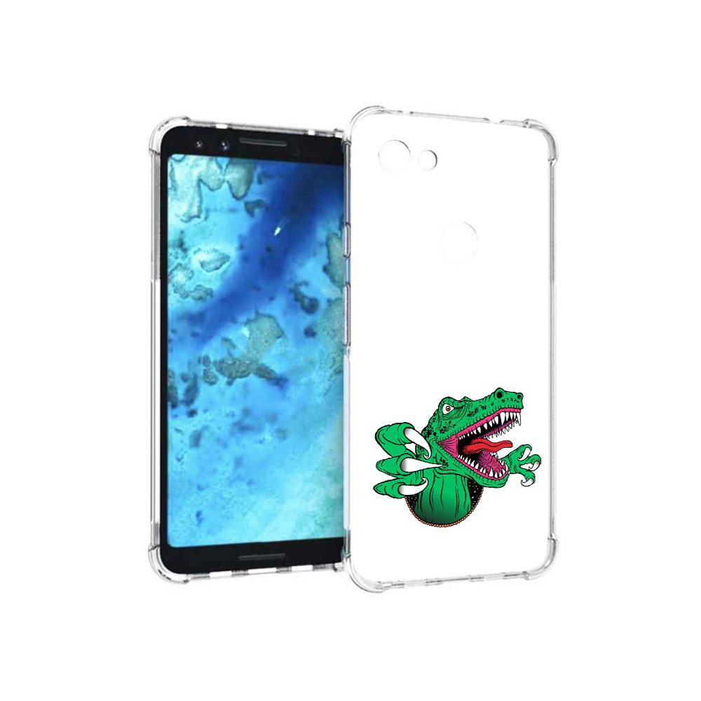 

Чехол MyPads Tocco для Google Pixel 3 крокодил, Прозрачный, Tocco