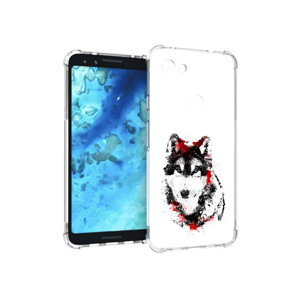 

Чехол MyPads Tocco для Google Pixel 3 кровавый волк, Прозрачный, Tocco