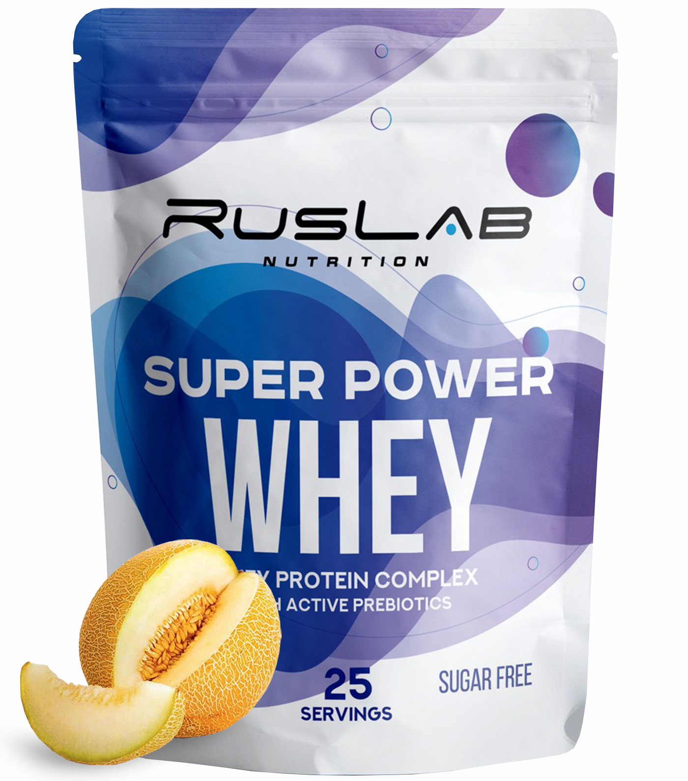 Сывороточный протеин RusLabNutrition Super Power Whey 800гр вкус спелая дыня