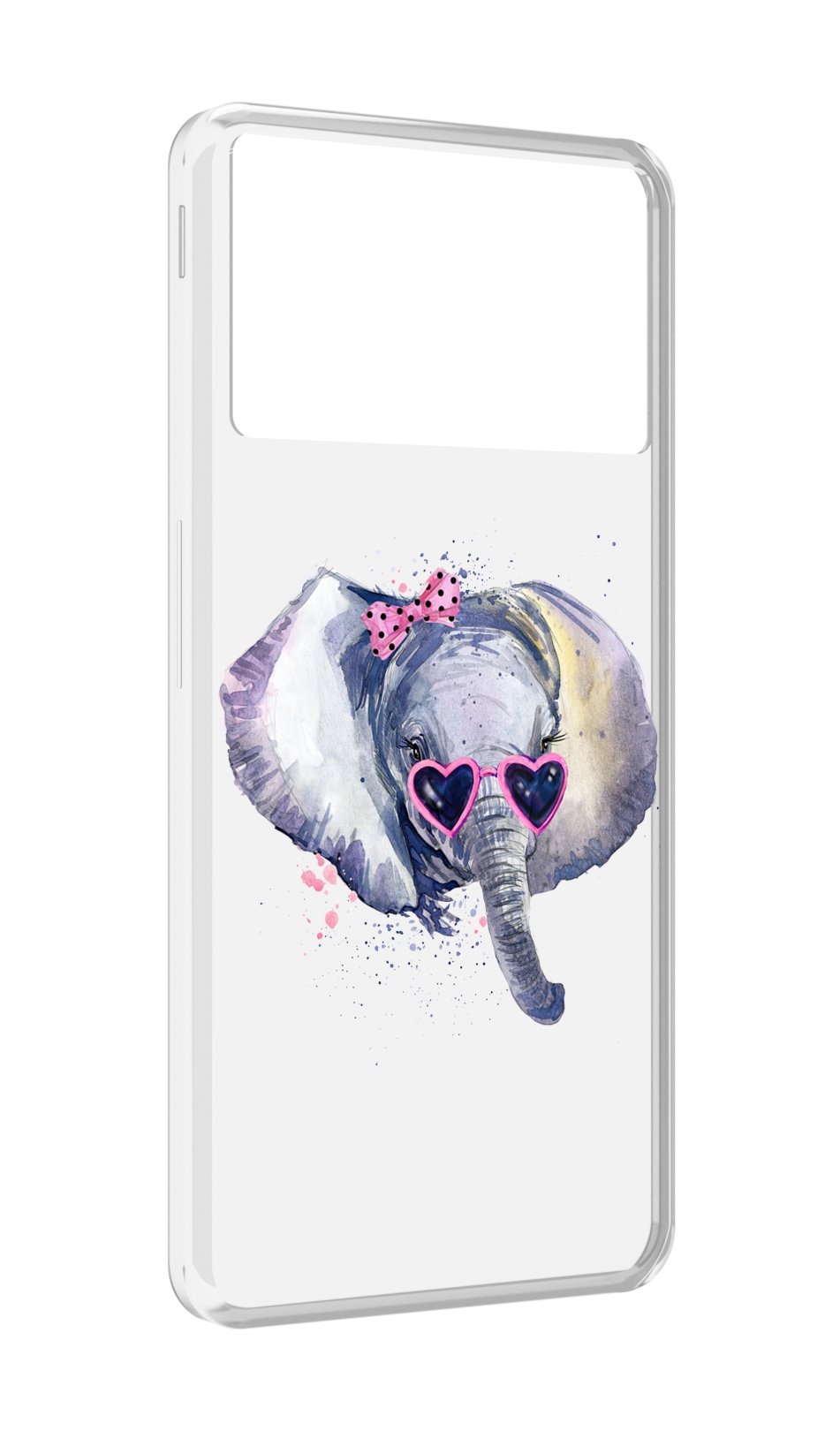 

Чехол MyPads слоник в очках для ZTE Nubia Z40S Pro, Прозрачный, Tocco