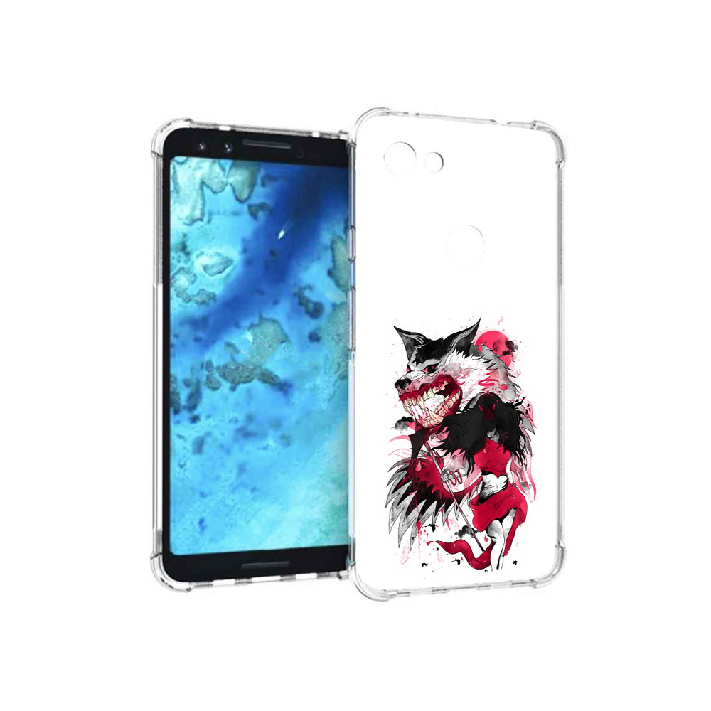

Чехол MyPads Tocco для Google Pixel 3 красная шапочка, Прозрачный, Tocco