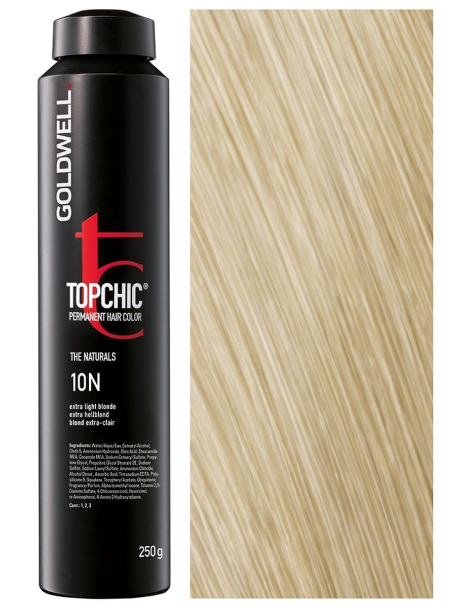 Краска для волос Goldwell Topchic 10N светлый блондин экстра, 250 мл