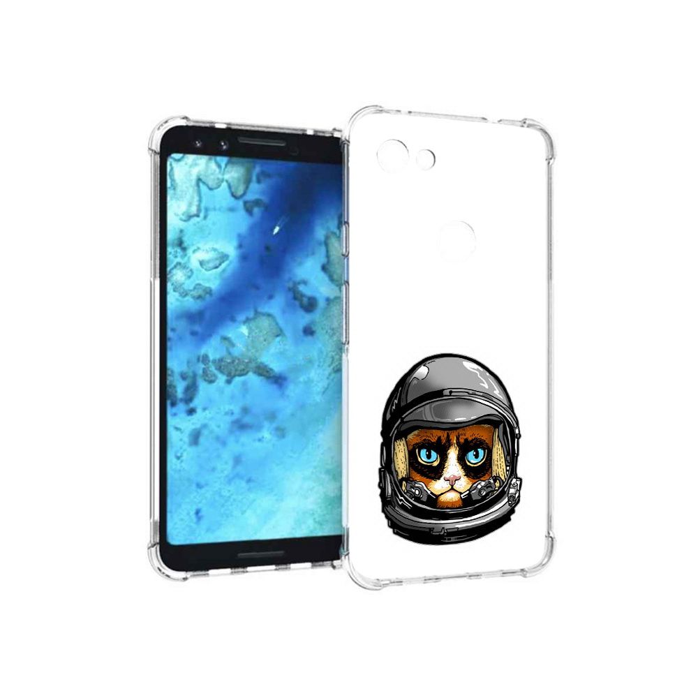 

Чехол MyPads Tocco для Google Pixel 3 кот космонавт, Прозрачный, Tocco