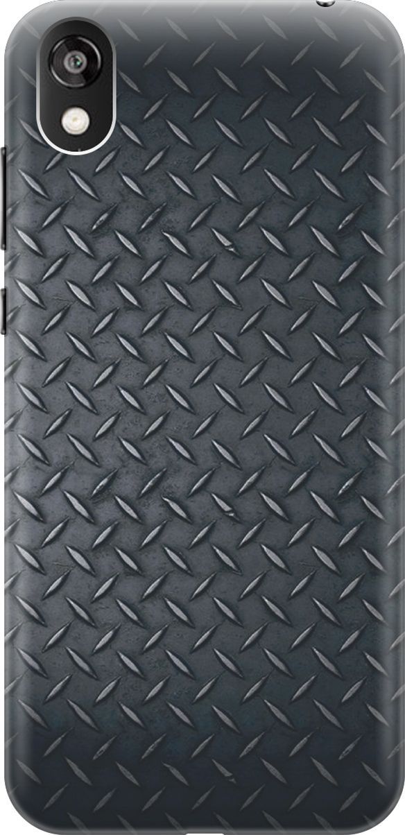 

Чехол на Honor 8S/Huawei Y5 (2019) "Металлический лист", Серый;черный, 6381