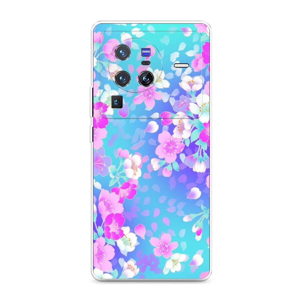 

Чехол Awog на Vivo X80 Pro "Яблоневые цветы", Разноцветный, 266650-8