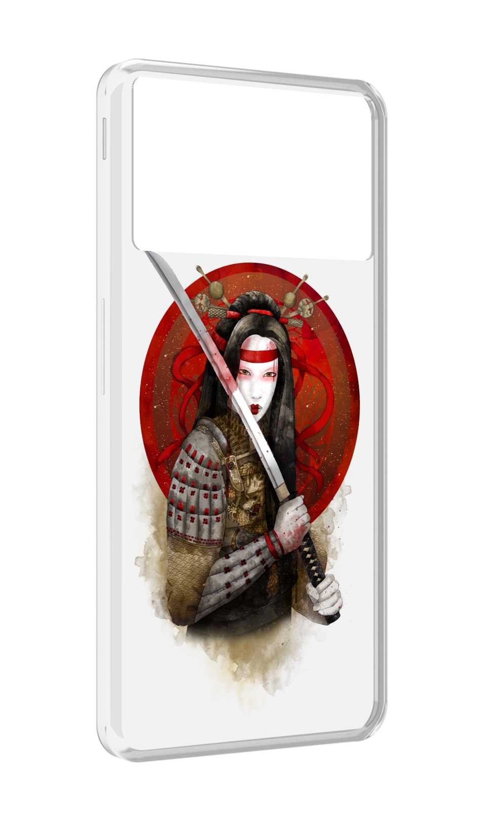 

Чехол MyPads рисованная девушка с катаной для ZTE Nubia Z40S Pro, Прозрачный, Tocco