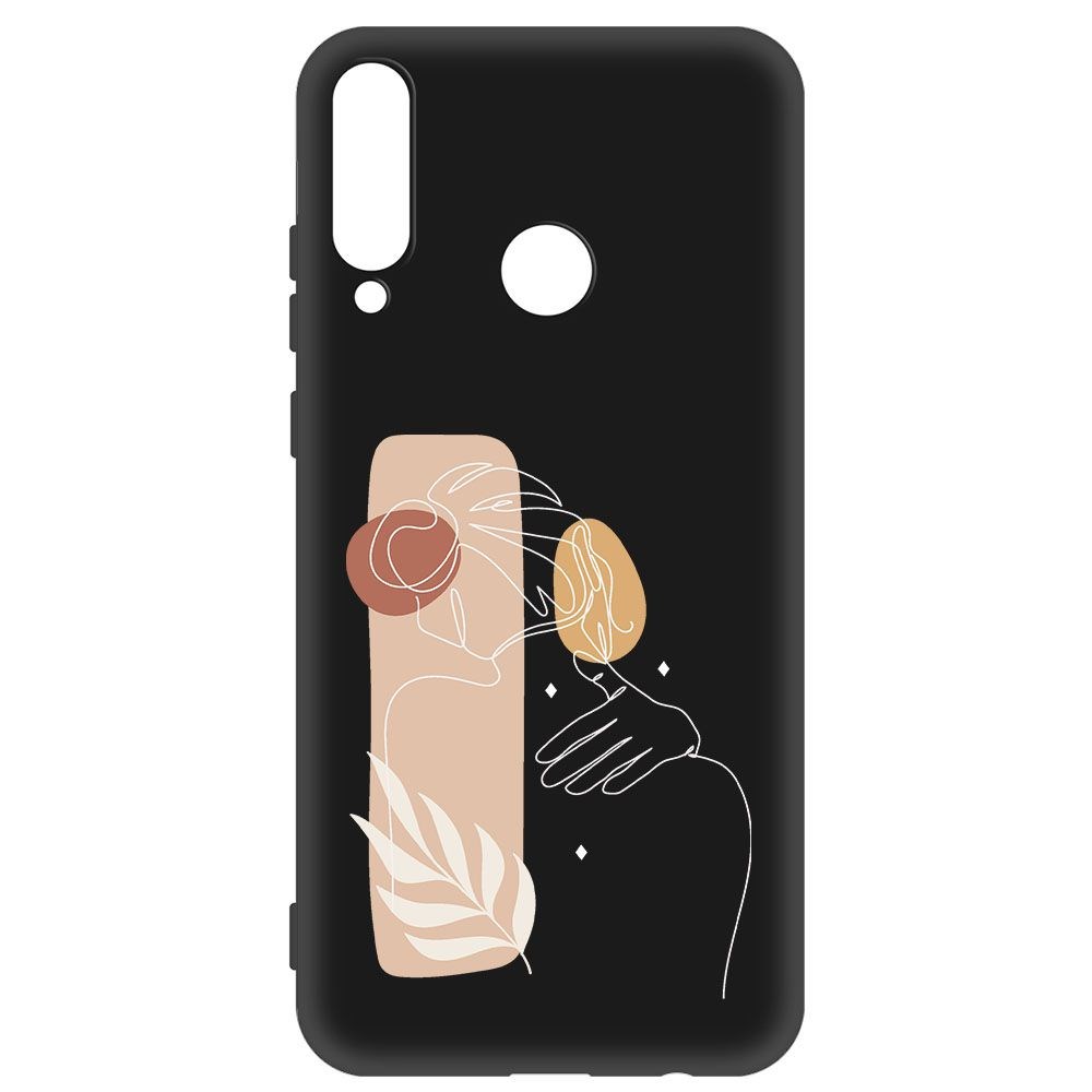 фото Чехол-накладка krutoff soft case нежность для huawei y6p черный