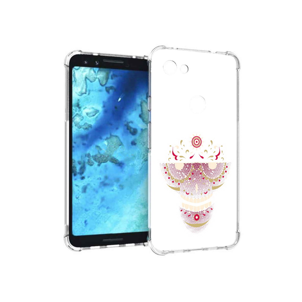 Чехол MyPads Tocco для Google Pixel 3 карнавальный скелет абстракция