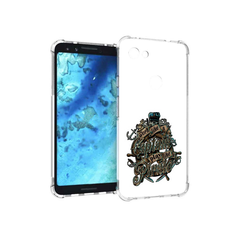 

Чехол MyPads Tocco для Google Pixel 3 капитан пиратов, Прозрачный, Tocco