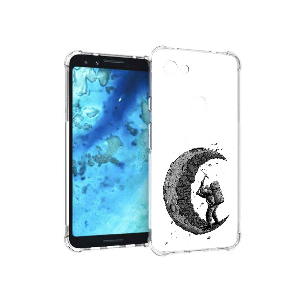 

Чехол MyPads Tocco для Google Pixel 3 камненная луна, Прозрачный, Tocco