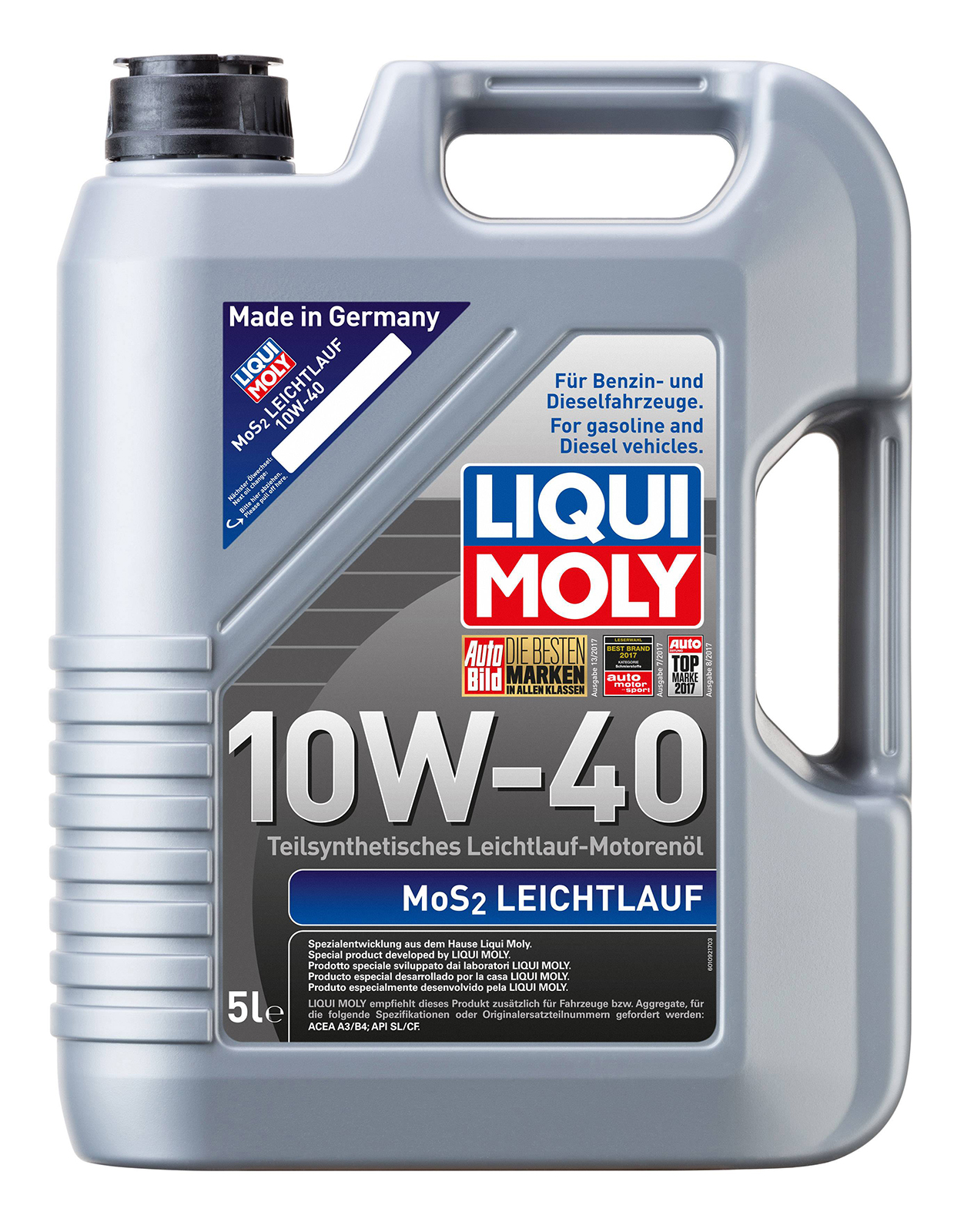 

Моторное масло Liqui Moly MoS2 Leichtlauf 10W40 5л