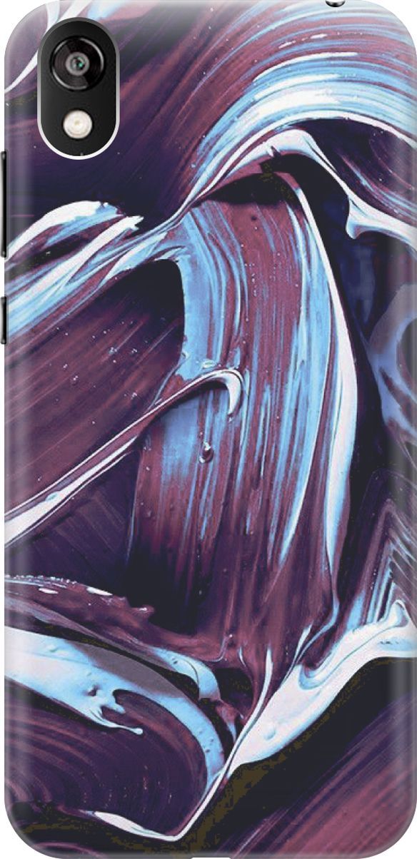 

Чехол на Honor 8S/Huawei Y5 (2019) "Фиолетовые мазки", Голубой;фиолетовый, 6380