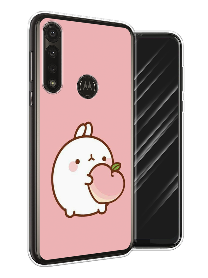 

Чехол Awog на Motorola Moto G Power 2020 "Кролик с персиком", Разноцветный, 242650-1