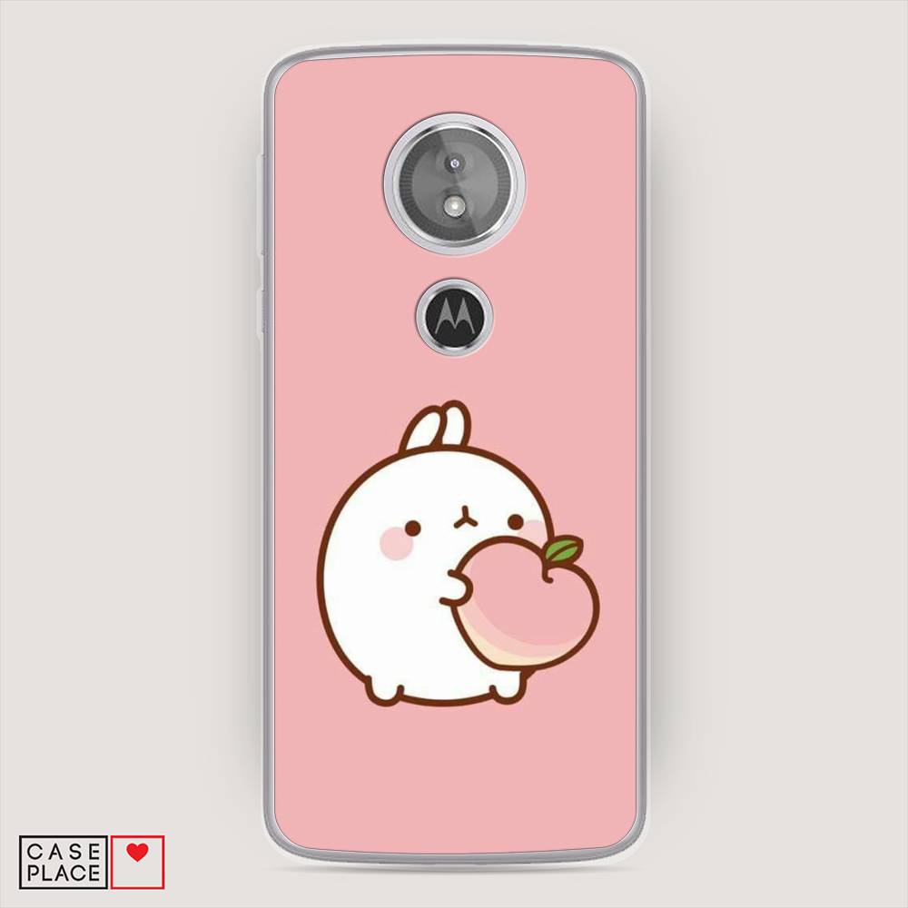 

Чехол Awog на Motorola Moto E5 / Моторола Мото E5 "Кролик с персиком", Разноцветный, 241050-1