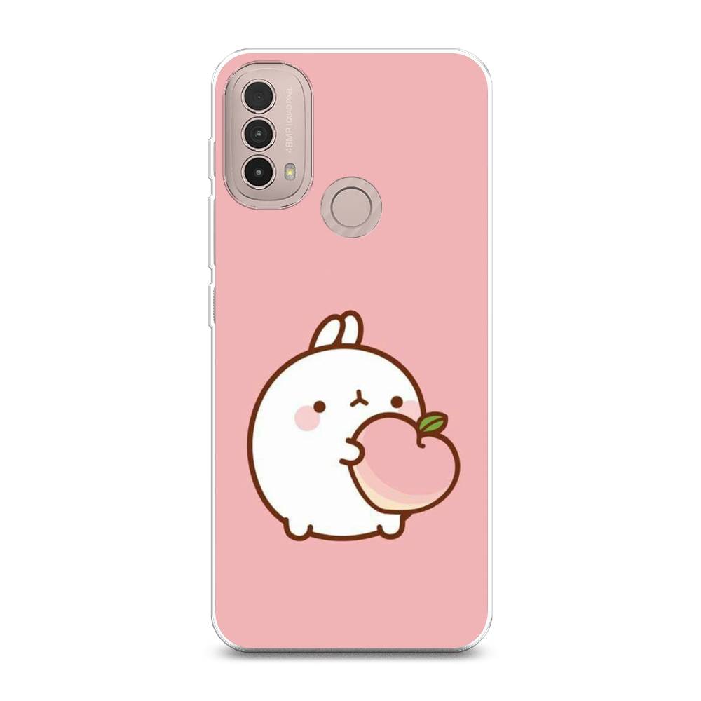 

Чехол Awog на Lenovo K14 Plus/Motorola Moto E20/E30/E40 "Кролик с персиком", Разноцветный, 243650-1