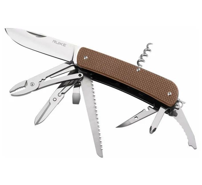 

Нож multi-functional Ruike L51-N коричневый, L51-N