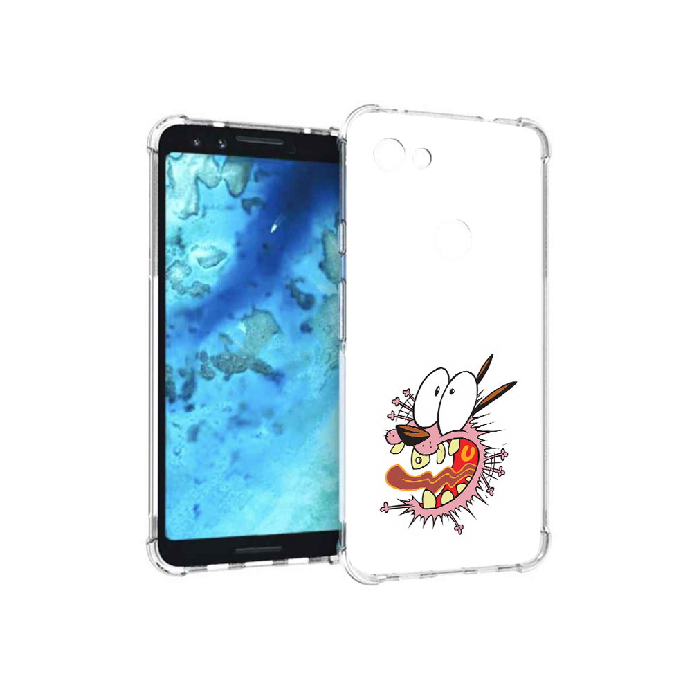 

Чехол MyPads Tocco для Google Pixel 3 испуганный бобик, Прозрачный, Tocco