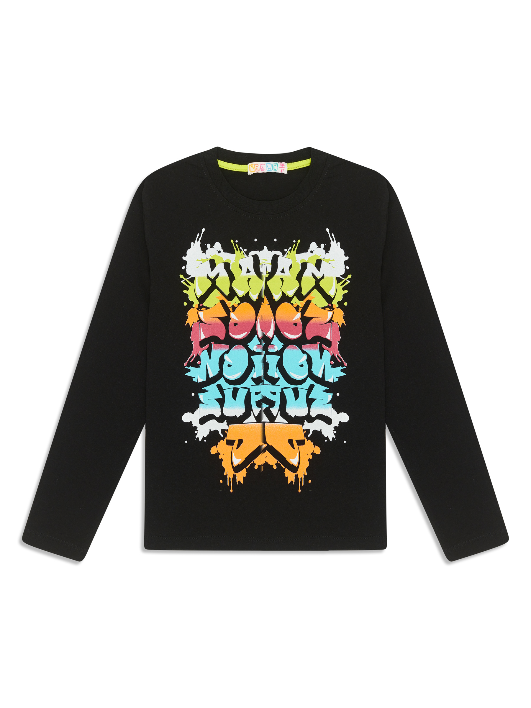 

Футболка для мальчика Me&We JB122-J101-810 Черный-134, JB122-J101-810