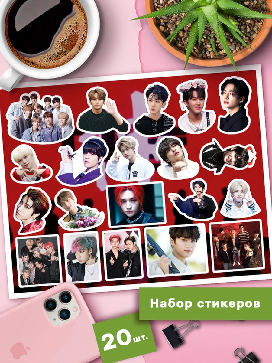 

Наклейки Клейкие Наклейки Stray Kids kpop SHNA_005_20х25