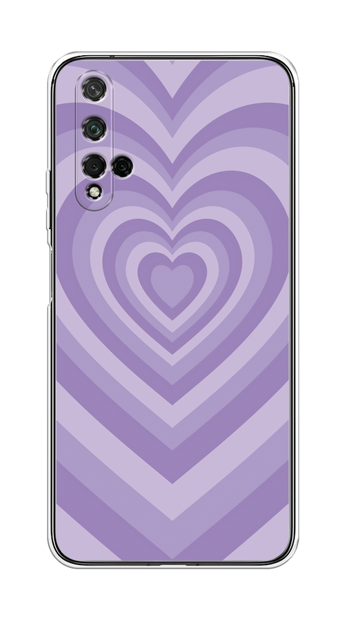 

Чехол на Honor 20/Huawei Nova 5T "Violet heart latte", Фиолетовый, 69550-1