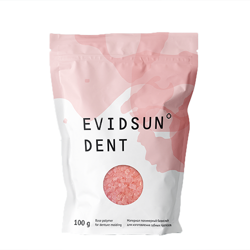 Материал полимерный базисный EVIDSUN DENT для изготовления зубных протезов Цвет №1