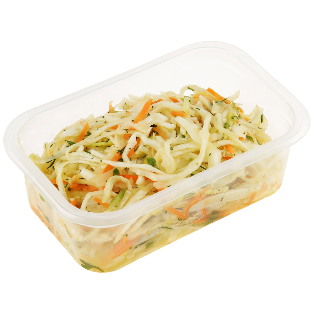 

Салат Киты Еды из белокочанной капусты с морковью и огурцом +-200 г