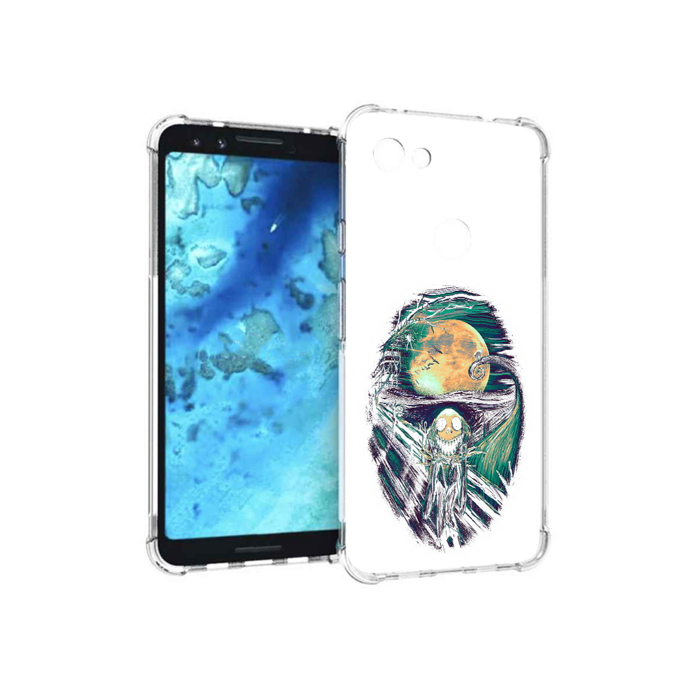 

Чехол MyPads Tocco для Google Pixel 3 зубастое существо абстракция, Прозрачный, Tocco