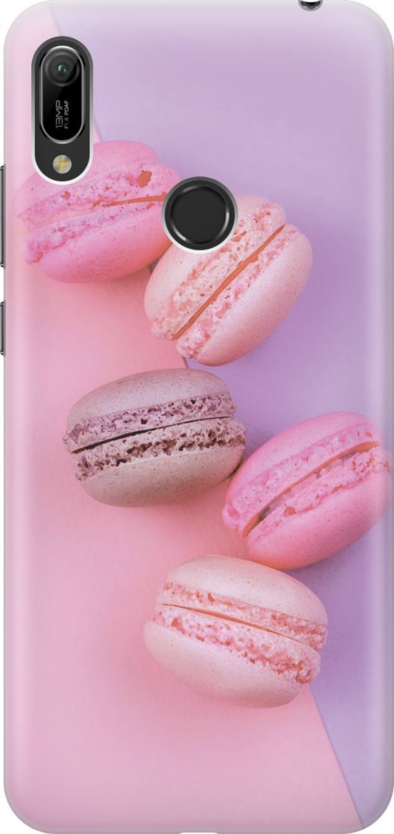 

Чехол на Honor 8A/8A Pro/Huawei Y6 (2019)/Y6 Prime (2019) "Розовые макаруны", Розовый;фиолетовый, 6373