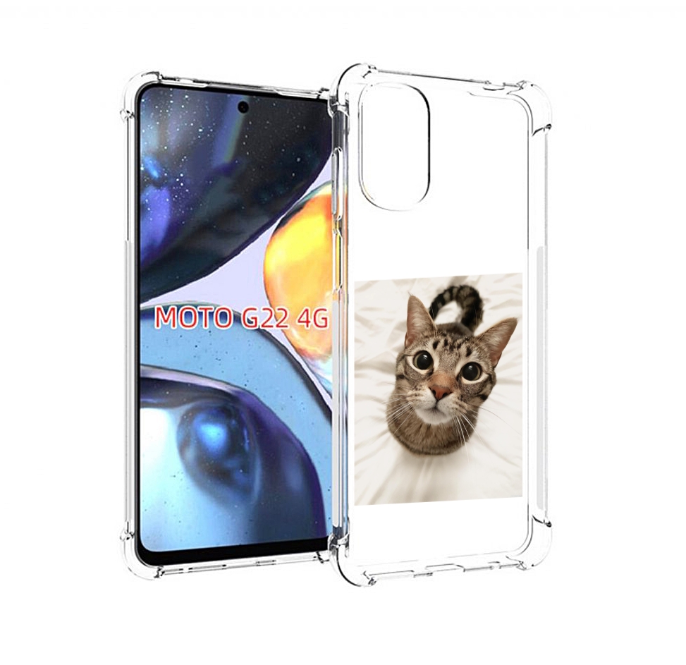 

Чехол MyPads Котик для Motorola Moto G22 4G, Прозрачный, Tocco