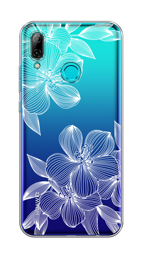 

Чехол на Honor 10 Lite/Huawei P Smart 2019 "Крокус", Белый;прозрачный, 67250-1