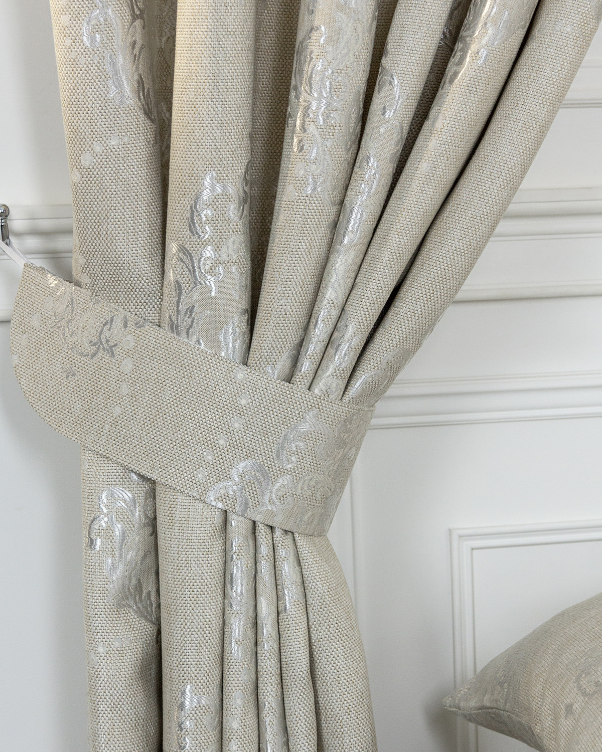 Подхваты на крючках Evrika Home 2 шт 10х65 Ренессанс Латте