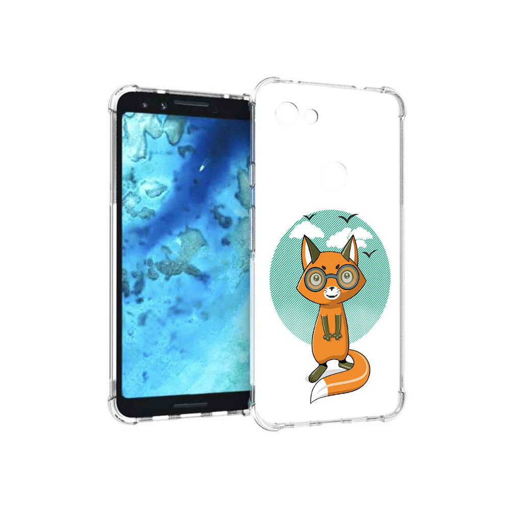 

Чехол MyPads Tocco для Google Pixel 3 задумчивая лиса, Прозрачный, Tocco