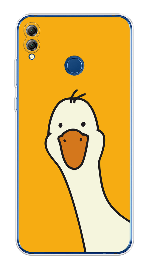 

Чехол на Honor 8X "Утка на желтом фоне", Желтый;красный, 66750-1