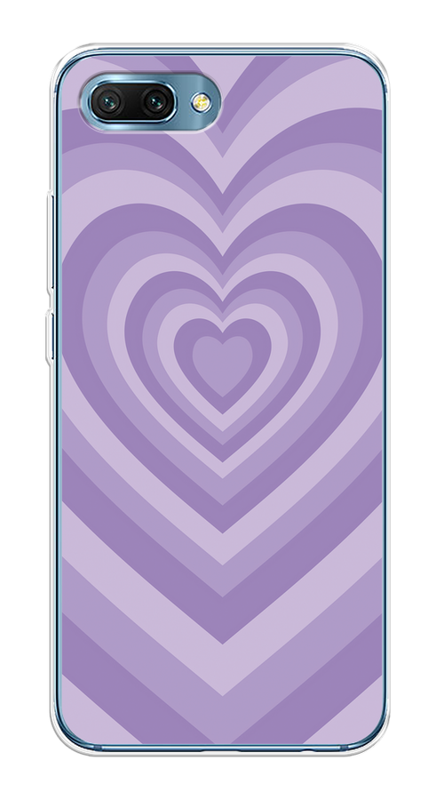 

Чехол на Honor 10 "Violet heart latte", Фиолетовый, 65350-1